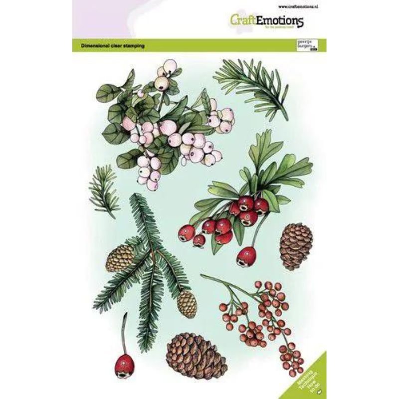 Acrylstempel: CraftEmotions - Floral Christmas II
