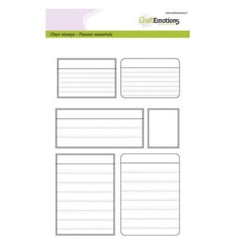 CraftEmotions Planner Essentials Clear Stamps – Frames