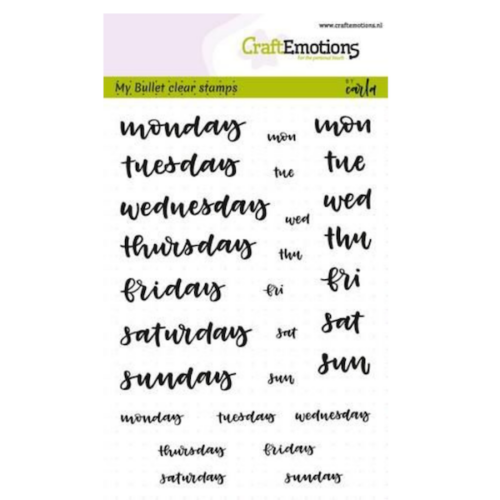 CraftEmotions My Bullet Clear Stamps – Days 5