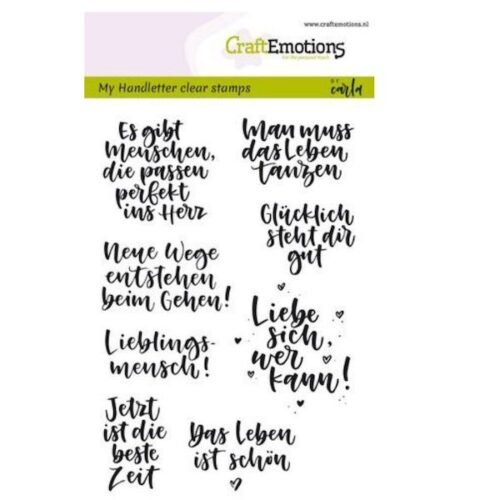 CraftEmotions My Handletter Acrylstempel – Zitate