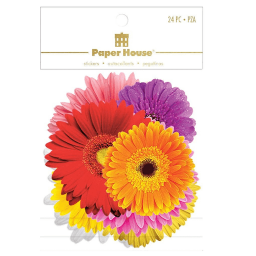 Aufkleber: Paper House – Scrapbook Stickers – Daisies Die Cut Sticker Pack