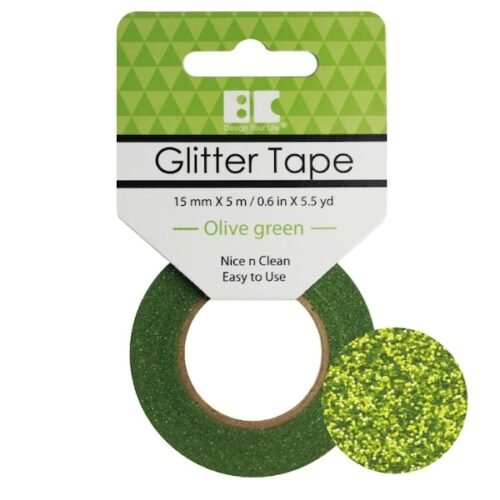Best Creation – Glitter Tape – Olive green