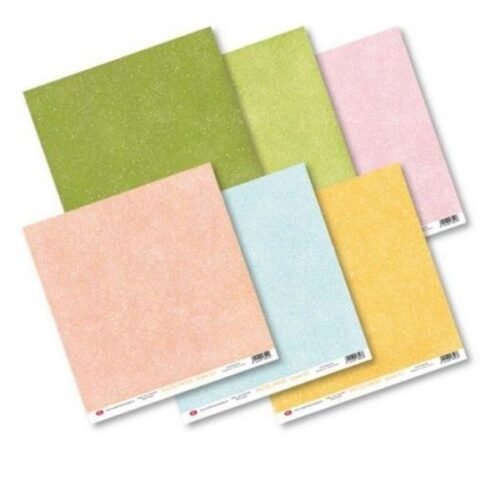 Craft & You Design – Paper Pad – Pastell-Töne Paper Base – 12 x 12 Inch