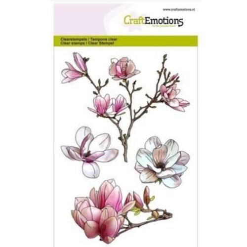 CraftEmotions Acrylstempel – Magnolie