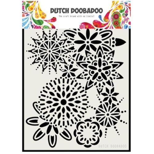 Schablone: Dutch Doobadoo – Maskenkunst – Art Mandala