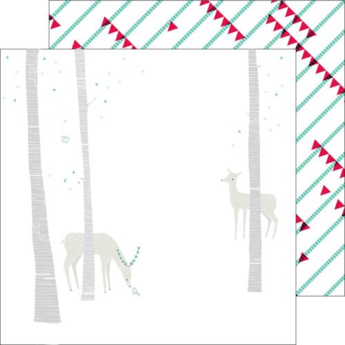 Pinkfresh Studio – Christmas Wishes  – Oh Deer – Paper 12 x 12 Inch