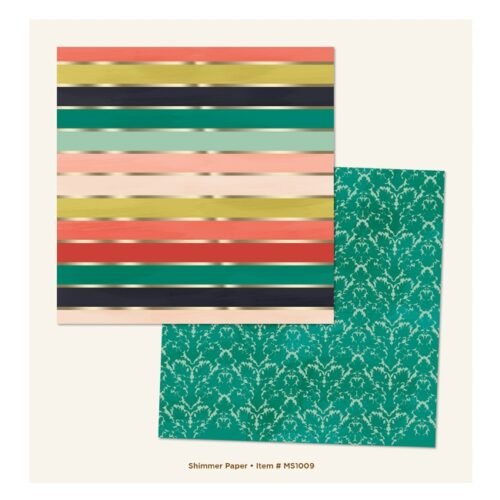 My Mind’s Eye – Market Street – [Ashbury Heights] Shimmer – 12 x 12 Inch Patterned Paper