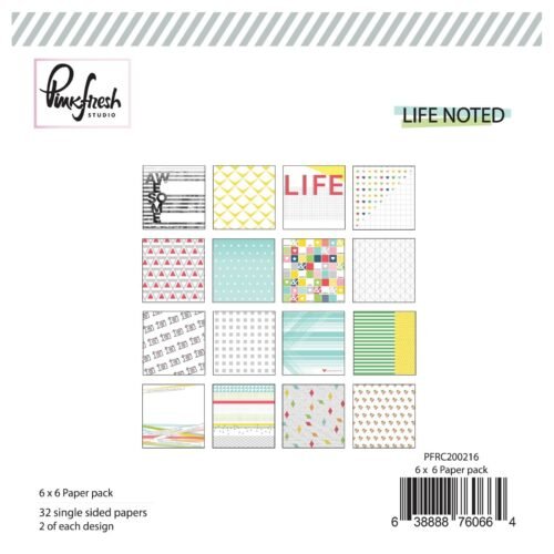Pinkfresh Studio – Life Noted – 6 x 6 Paper Pad