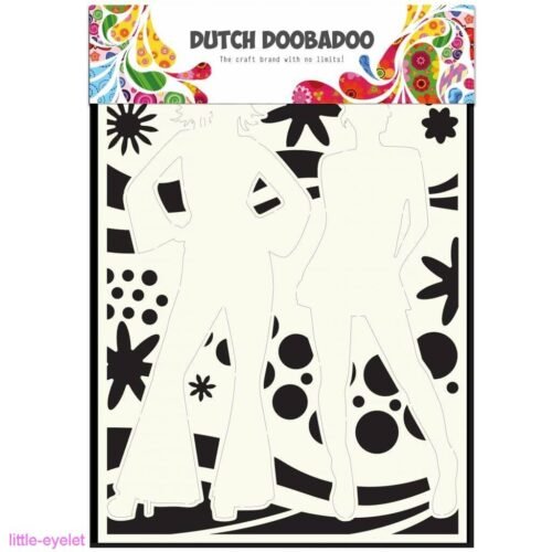 Schablone: Dutch Doobadoo – Stencil DIN A4 – Dancing Power