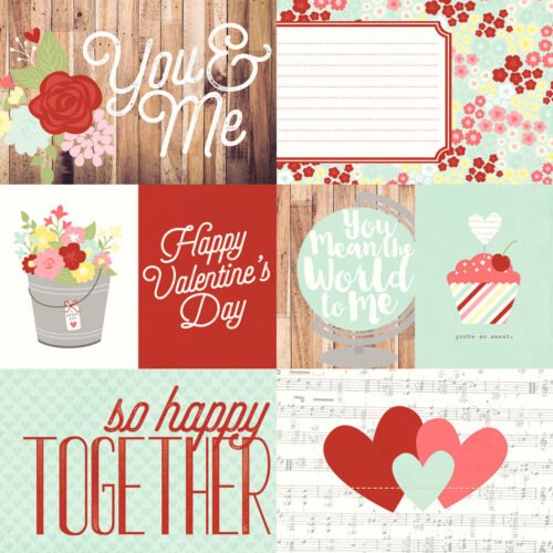 Simple Stories – You & Me – Elements #1 Paper 12×12 Inch
