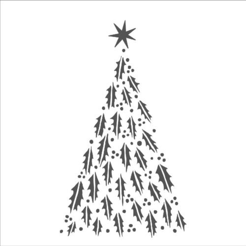 The Crafter´s Workshop – 6 x 6 Inch Stencil – Happ Holy Tree