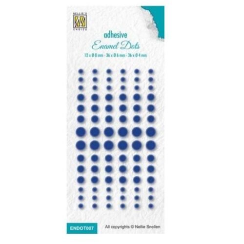 Dimensionale Klebepunkte: Nellie´s Choice – Enamel Dots Blau
