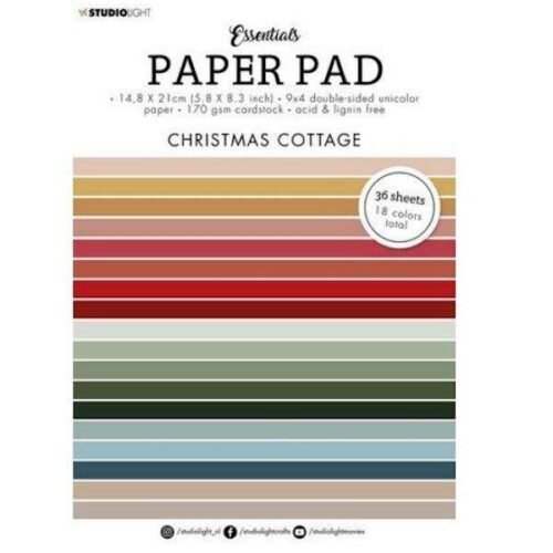 Papierblock: Studio Light – Essentials Paper Pad 6 x 8 – Nr. 53 – Weihnachtshütte