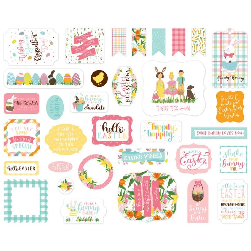 Verzierungen: Echo Park - I Love Easter - Ephemera – Bild 2