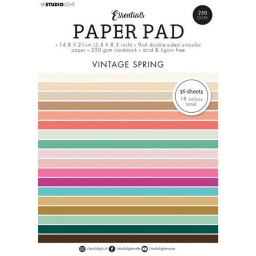 Papierblock: Studio Light – Essentials Paper Pad 6 x 8 – Nr. 92