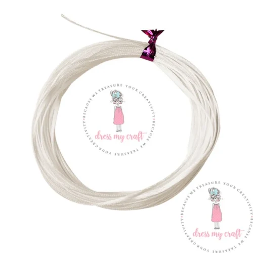Dress My Craft – Satin Ribbon Twine – Off White · Satinband