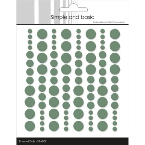 Klebepunkte: Simple and Basic – Enamel Dots – Waldgrün