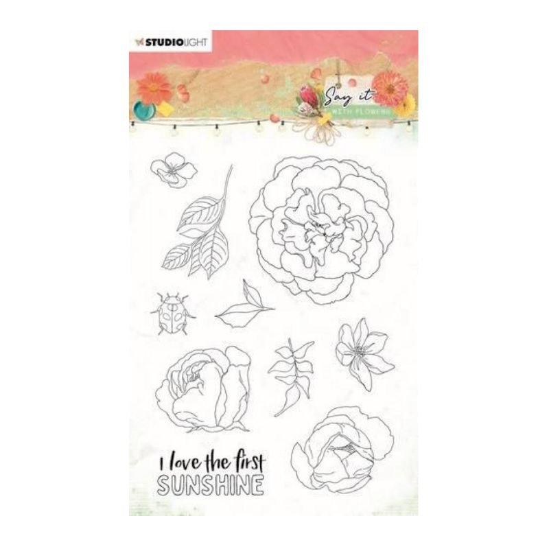 Acrylstempel: Studio Light - Say it with Flowers Nr. 527 – Bild 3