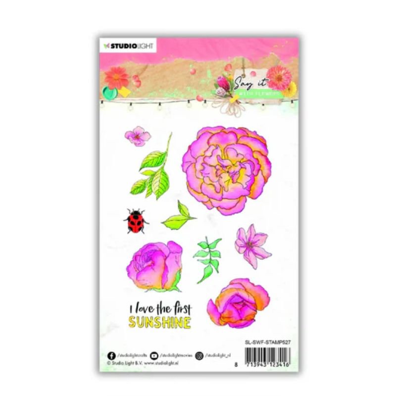 Acrylstempel: Studio Light - Say it with Flowers Nr. 527 – Bild 2