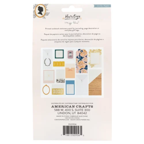 American Crafts – Maggie Holmes – Stationary Pack – Heritage · Verzierungen