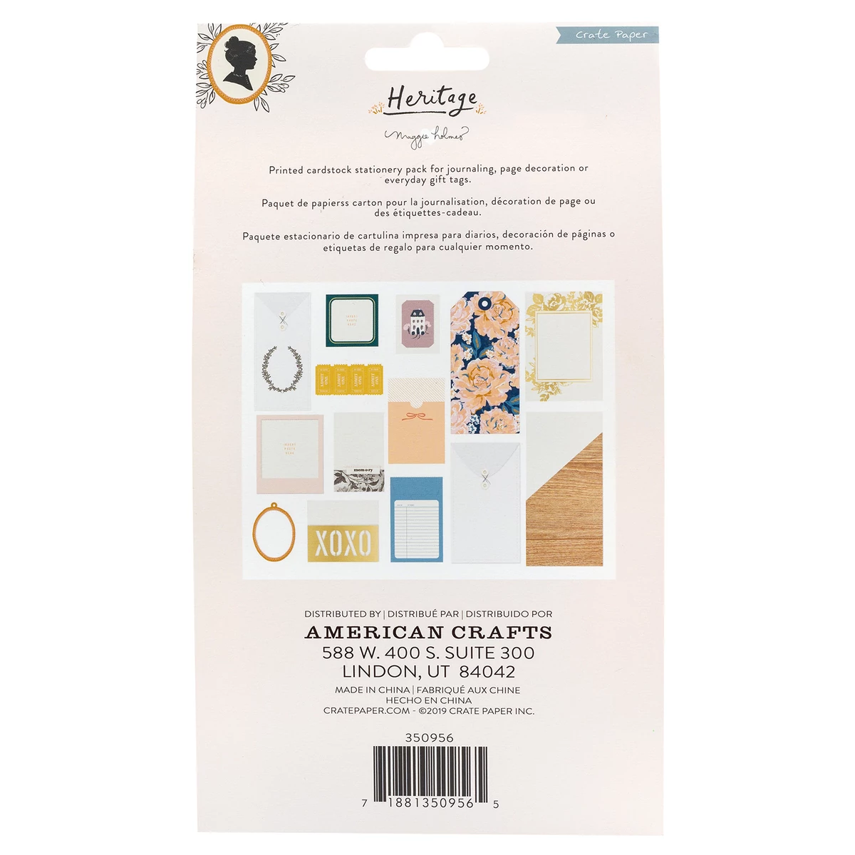 American Crafts - Maggie Holmes – Stationary Pack – Heritage · Verzierungen – Bild 2