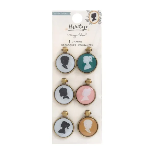 American Crafts – Maggie Holmes – Heritage – Portrait Charm Embellishments · Anhänger