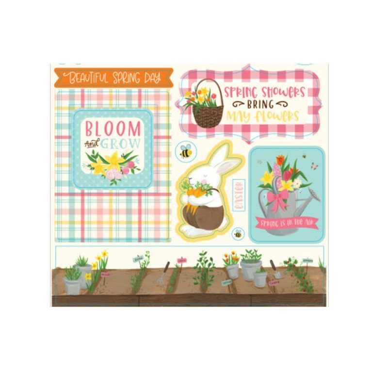 Chipboard-Aufkleber: Echo Park - I Love Spring – Bild 3