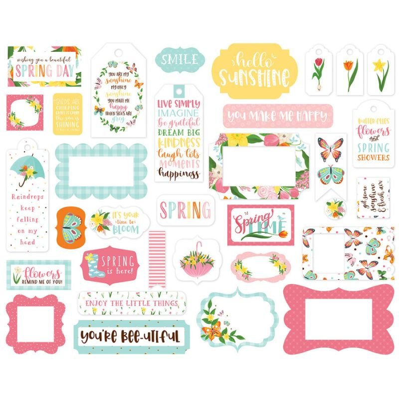 Stanzteile: Echo Park - I Love Spring - Frames & Tags – Bild 2