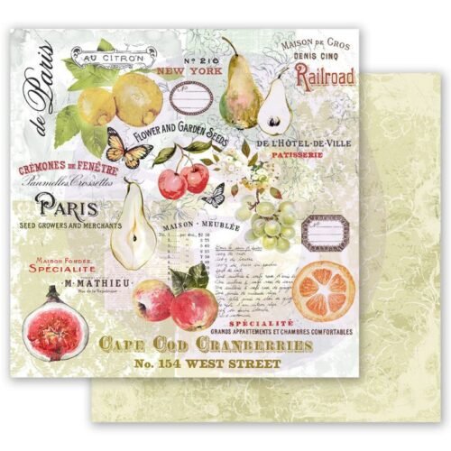 Papierblock: Prima Marketing – Fruit Paradise – 12 x 12