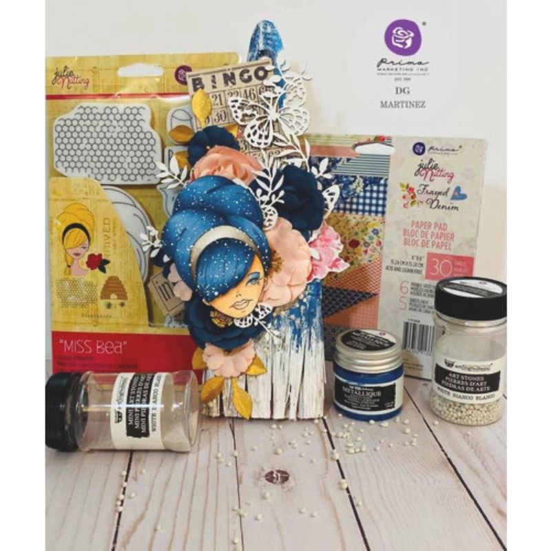 Verzierungen: Prima Marketing - Frayed Denim - Ephemera 1 – Bild 3
