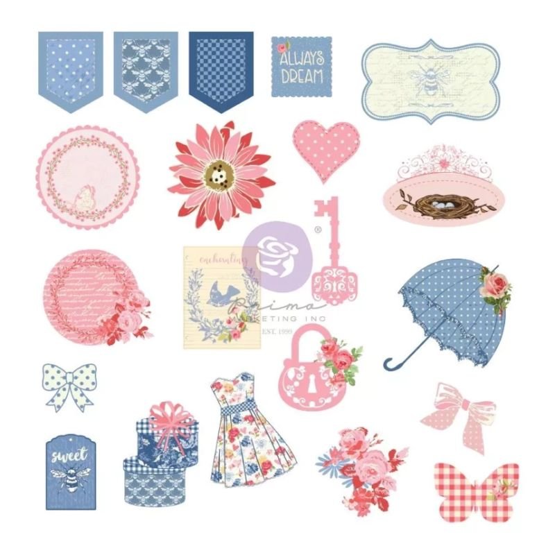 Verzierungen: Prima Marketing - Julie Nutting - Frayed Denim Ephemera 2
