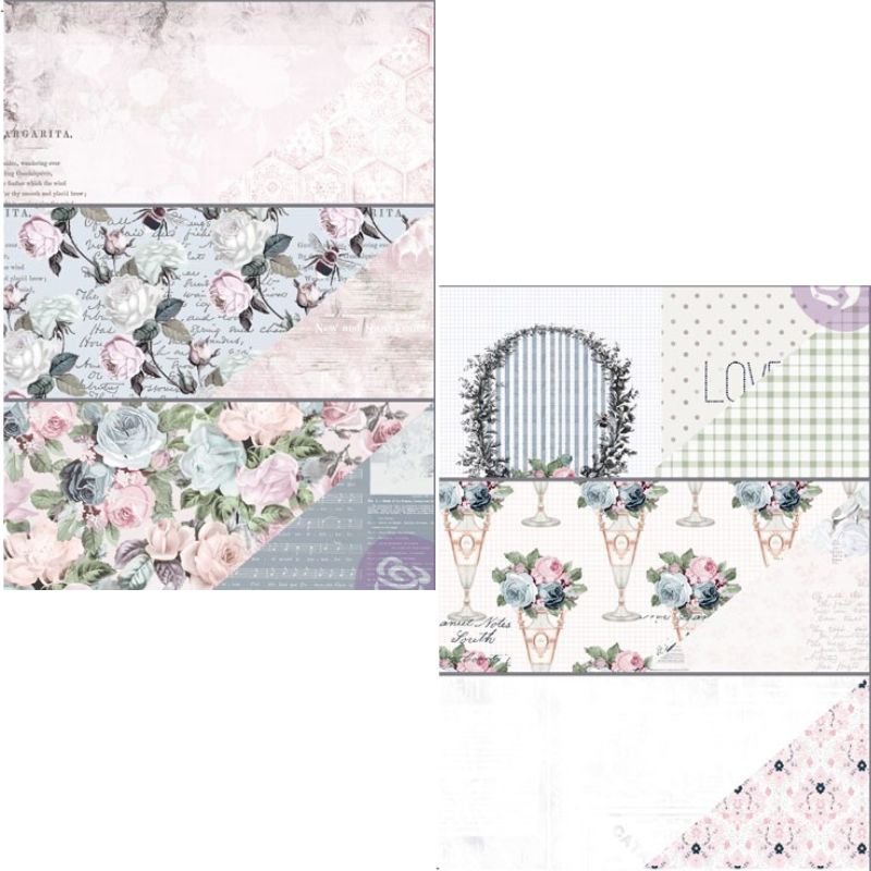 Papierblock: Prima Marketing - Poetic Rose - A4 – Bild 2