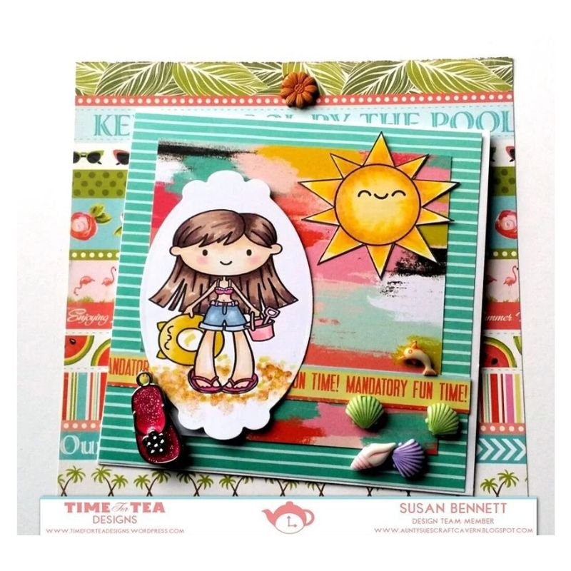 Acrylstempel: Time For Tea Designs - Life's A Beach – Bild 3