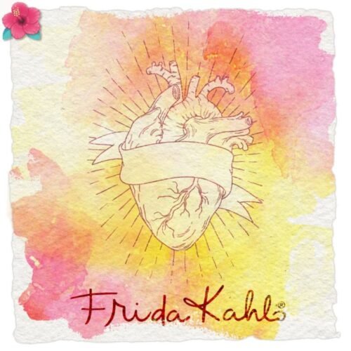 Acrylstempel: Love in the Moon – Frida Kahlo – Mein Herz