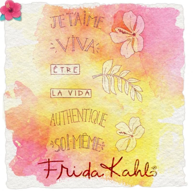 Acrylstempel: Love in the Moon - Frida Kahlo - Viva La Vida – Bild 4