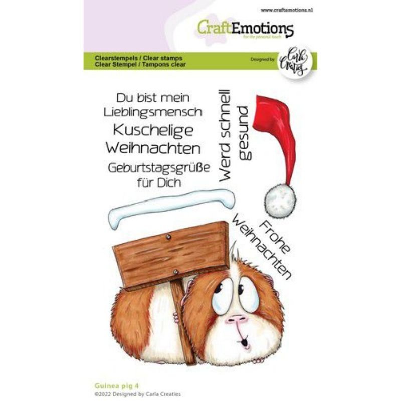 Acrylstempel: CraftEmotions - Meerschweinchen 4