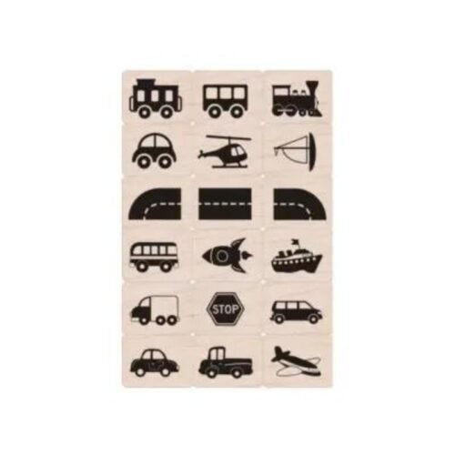 Gummistempel: Hero Arts – Ink’n Stempelset – Spielzeugfahrzeuge