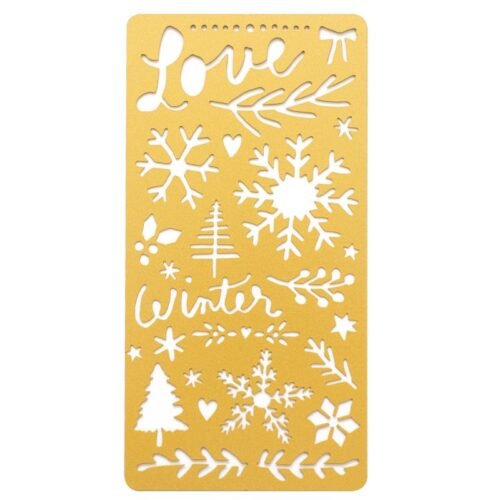 Schablone: American Crafts – Crate Paper – Snowflake – Copper