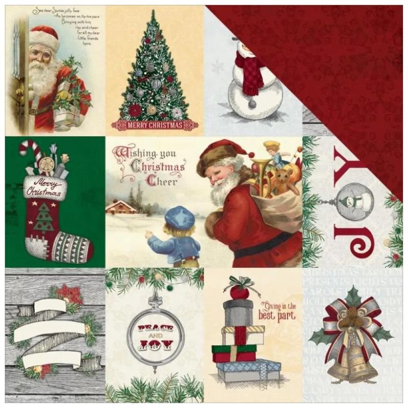 Designpapier: BoBunny - Tis the season - Joy