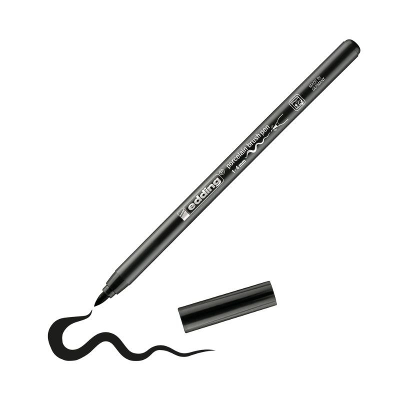 Pinselstift: Edding 4200 - Porzellan Brushpen - Schwarz