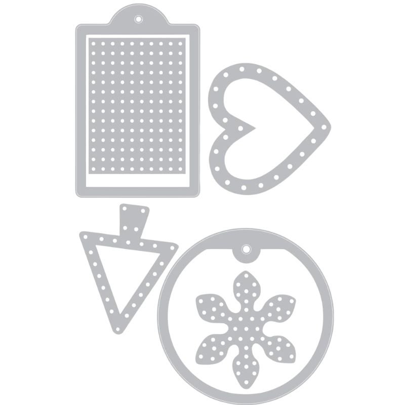 Stanzschablonen: Sizzix - Dies - Stitched Tags – Bild 4