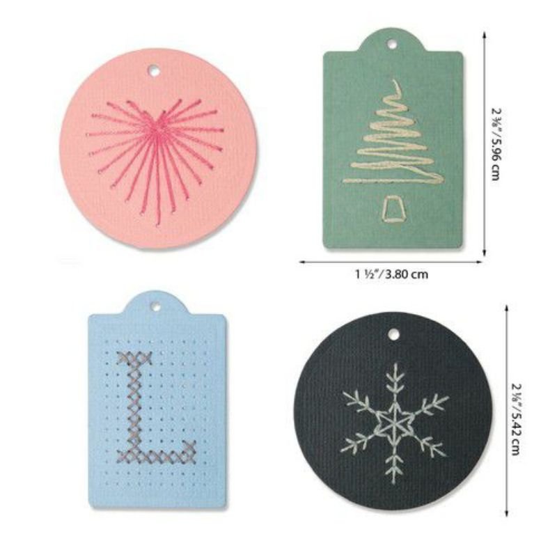 Stanzschablonen: Sizzix - Dies - Stitched Tags – Bild 3