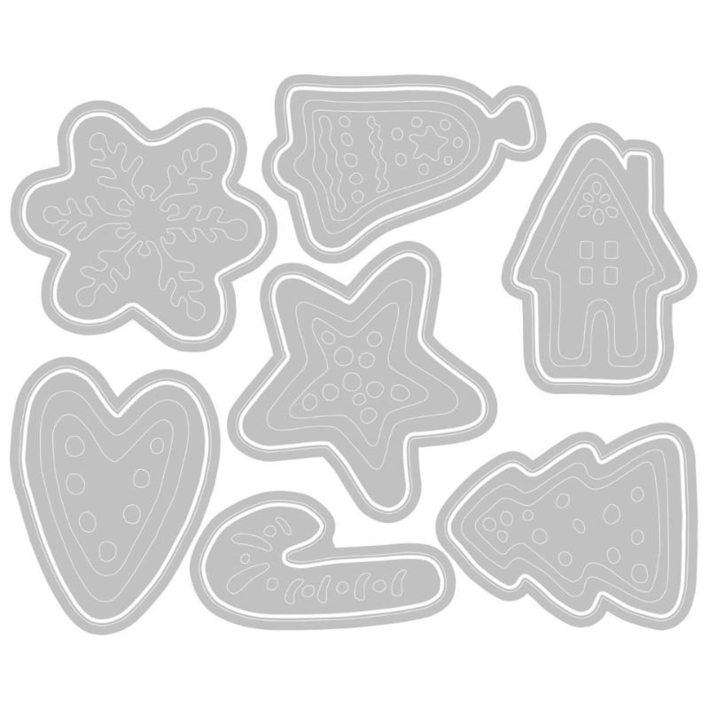 Stanzschablonen: Sizzix - Tim Holtz - Christmas Cookies – Bild 2
