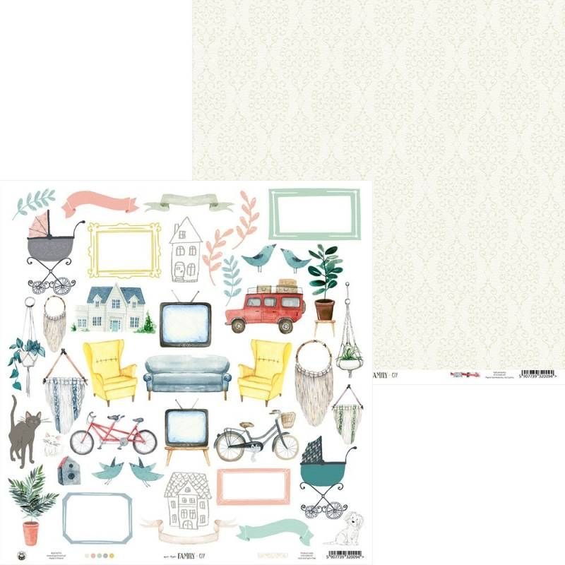 Designpapier: P13 - We are family - Nummer 07