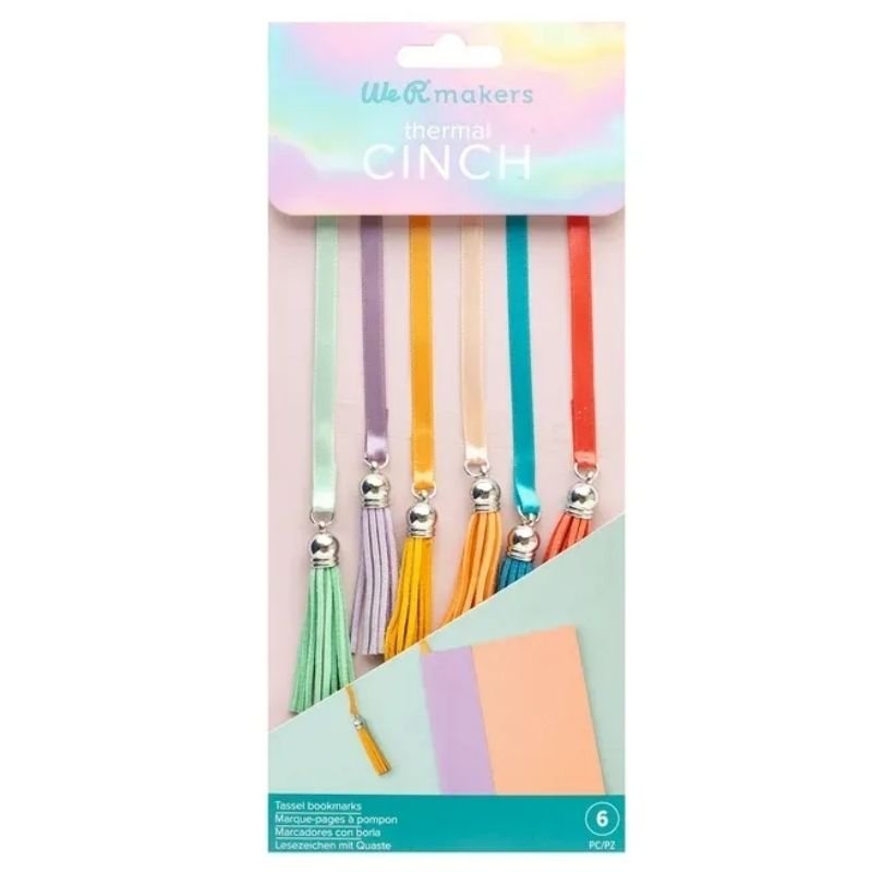 Lesezeichen: We R Makers - Thermal Cinch - Bookmarks Tasseln