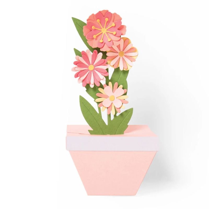 Stanzen-Set: Sizzix - Pop-Up Blumentopf