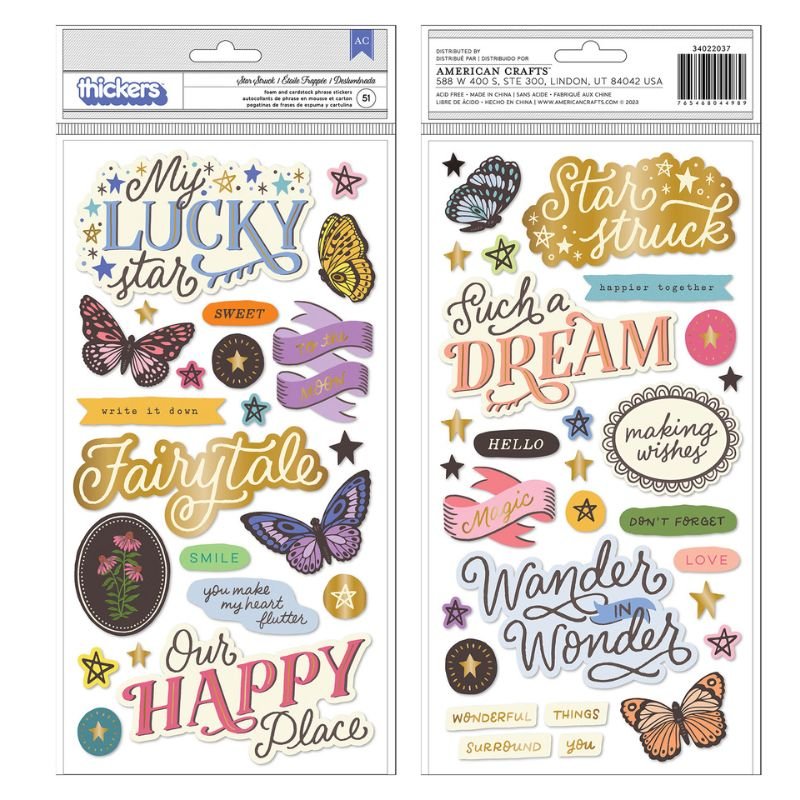 Aufkleber: Crate Paper - Moonlight Magic - Gold Foil Thickers – Bild 4