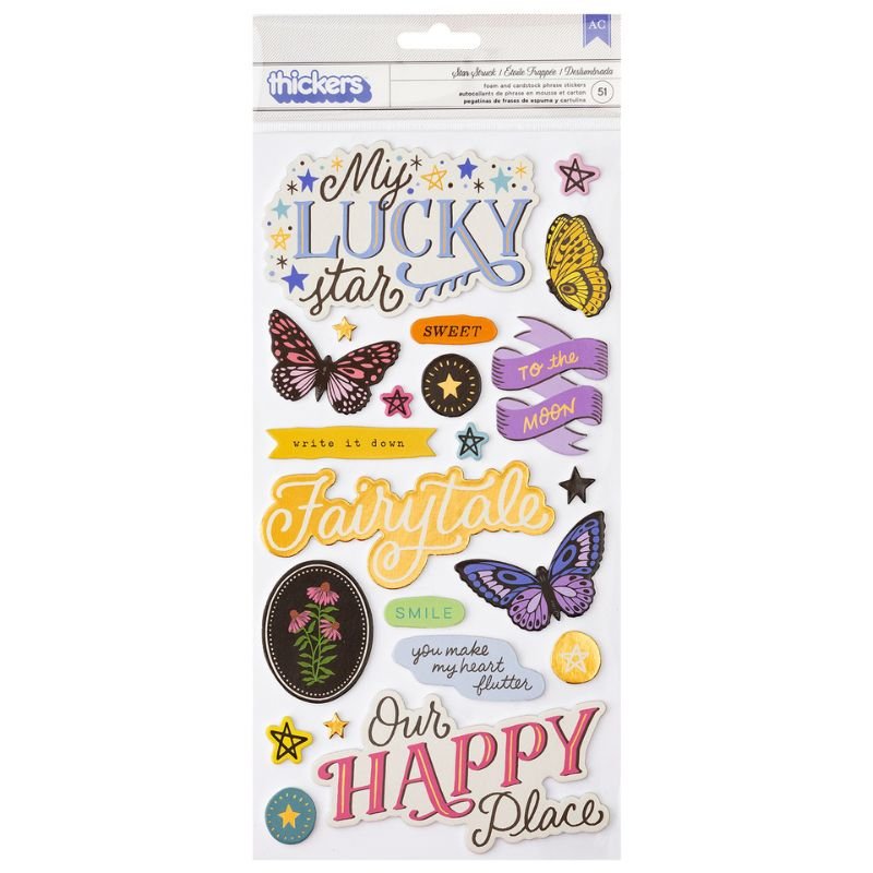 Aufkleber: Crate Paper - Moonlight Magic - Gold Foil Thickers