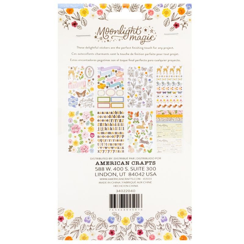 Aufkleber-Buch: Crate Paper - Moonlight Magic - Gold Foil Sticker – Bild 3
