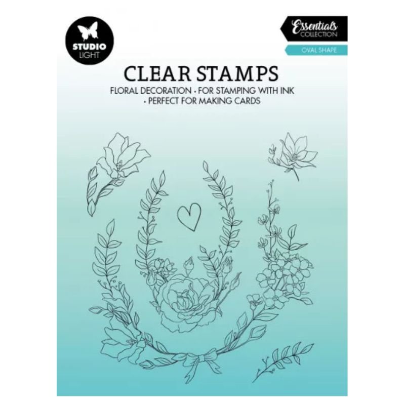 Acrylstempel: Studio Light - Floral Decoration - Essentials Nr.363
